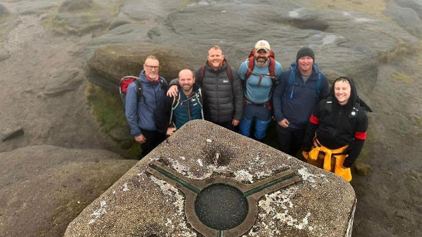 Alex Conley and his friends at Jacob’s Ladder in Derbyshire's Peak District