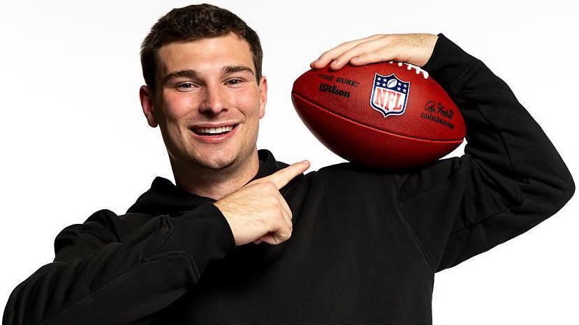 Fernando Mendoza poses for a portrait during the 2026 NFL Scouting Combine