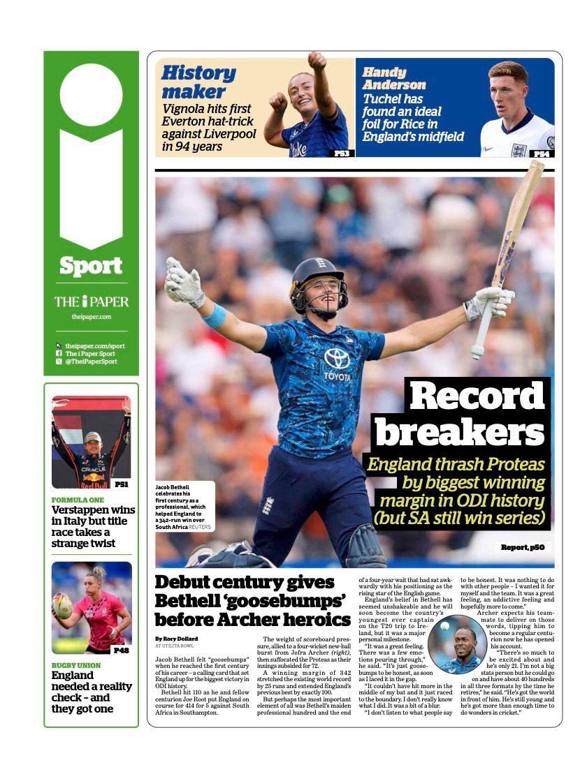 The I sports section