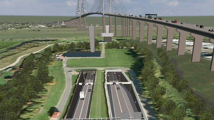 Dartford Crossing computer generated image