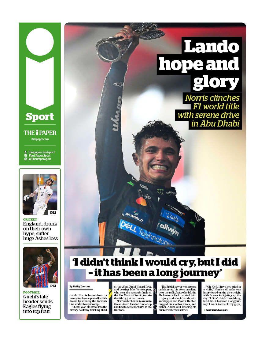 i Sport: 'Lando hope and glory'