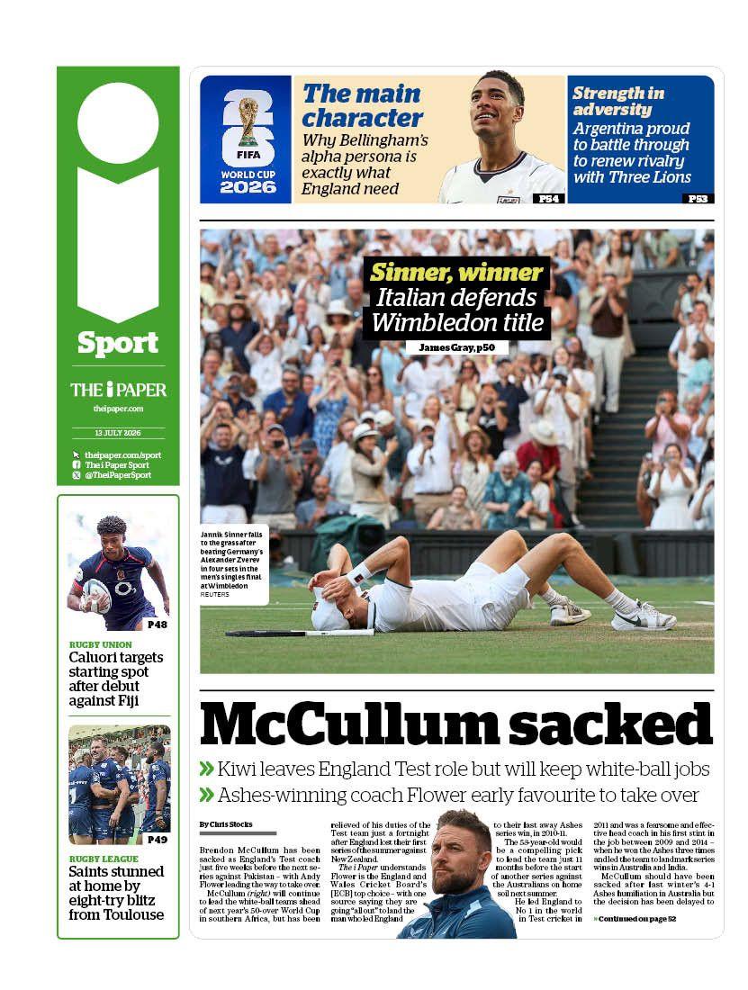 The i Paper back page