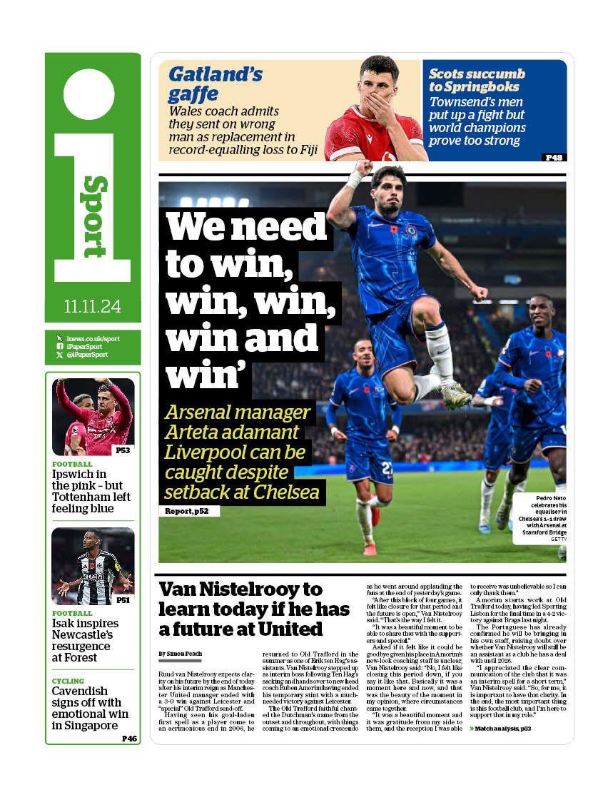 i Sport back page