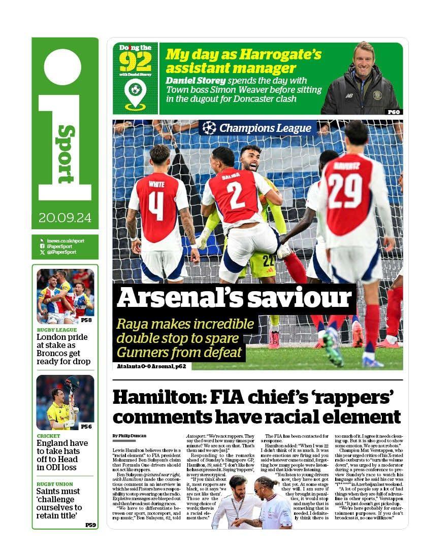 The I back page 20/09/24