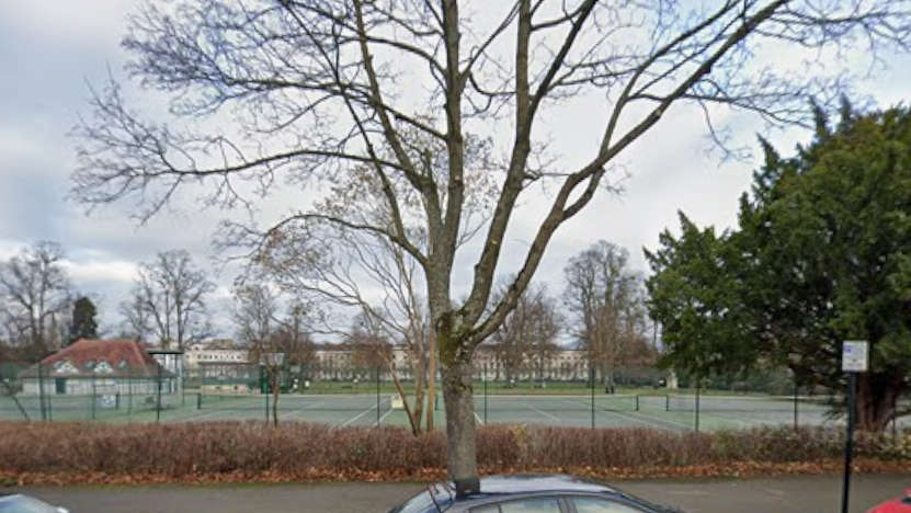 Exterior of Montpellier Gardens tennis courts