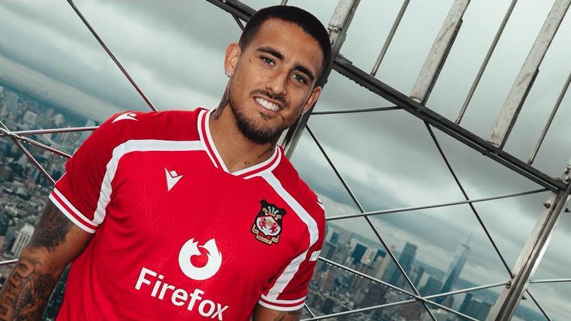 Full-back Danny Imray in a Wrexham shirt 