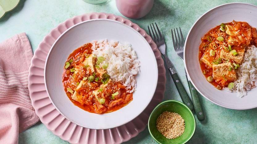 Kimchi jjigae with tofu
