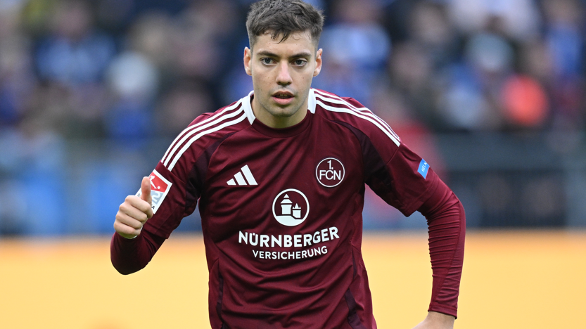 Forward Stefanos Tzimas in action for Nuremberg 