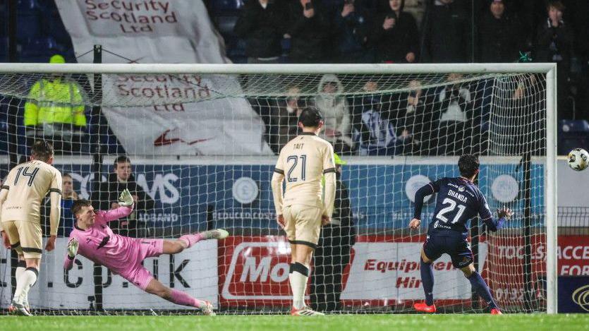 Yan Dhanda misses penalty