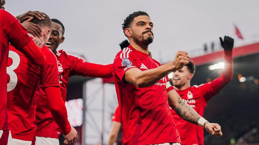 Nottingham Forest celebrate goal