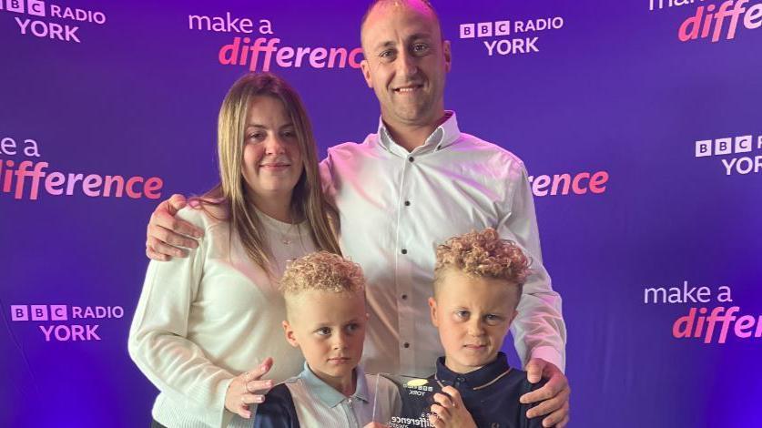 Jack's dad, mum and brothers at the awards