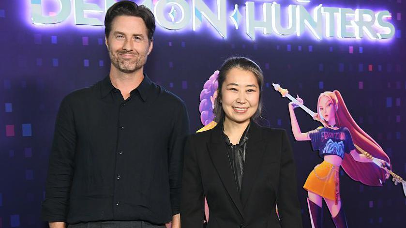 The directors of the film, Chris Appelhans and Maggie Kang