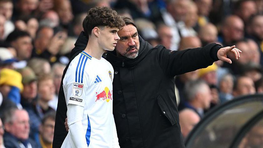 Harry Gray appeared as a substitute in Leeds United's 6-0 win over Stoke City in April.
