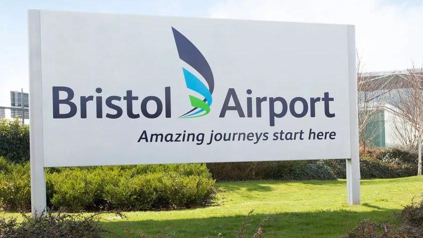 Bristol Airport sign