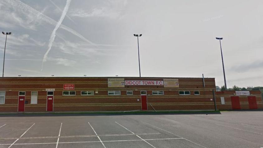 A google maps image of Didcot Town's Loop Meadow Stadium