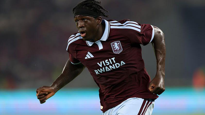 Brian Madjo of Aston VIlla in action