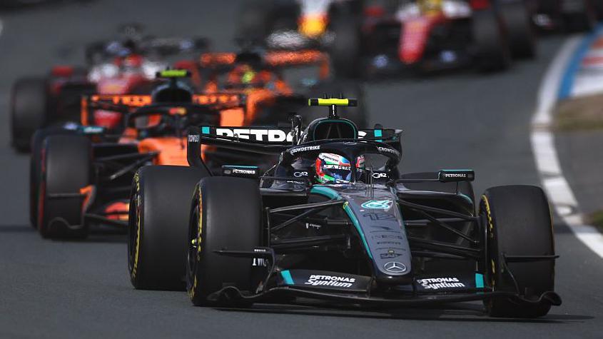 Kimi Antonelli leads the Dutch Grand Prix