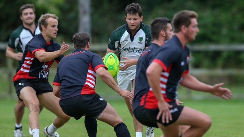 Cornish Pirates train in Guernsey