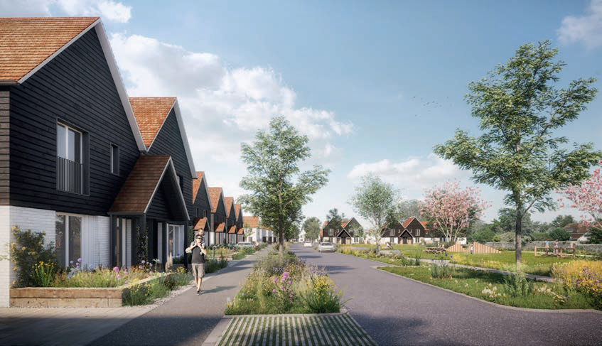 Artists impression of Druids Heath regeneration project.