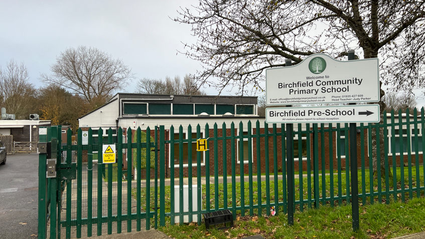 The main entrance to Birchfield Community Primary School, which is closed on Friday