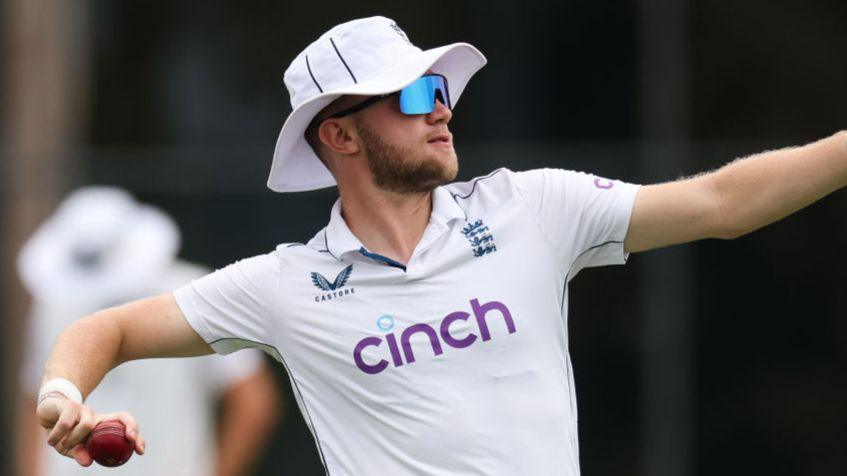 Sam Cook playing for England Lions against Australia A in January