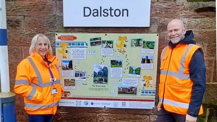 Makaton information panel at Dalston station