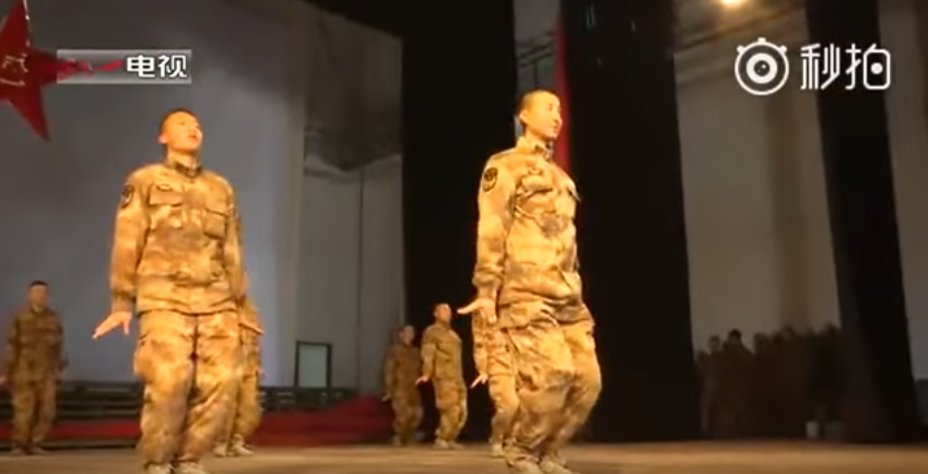 soldiers dancing