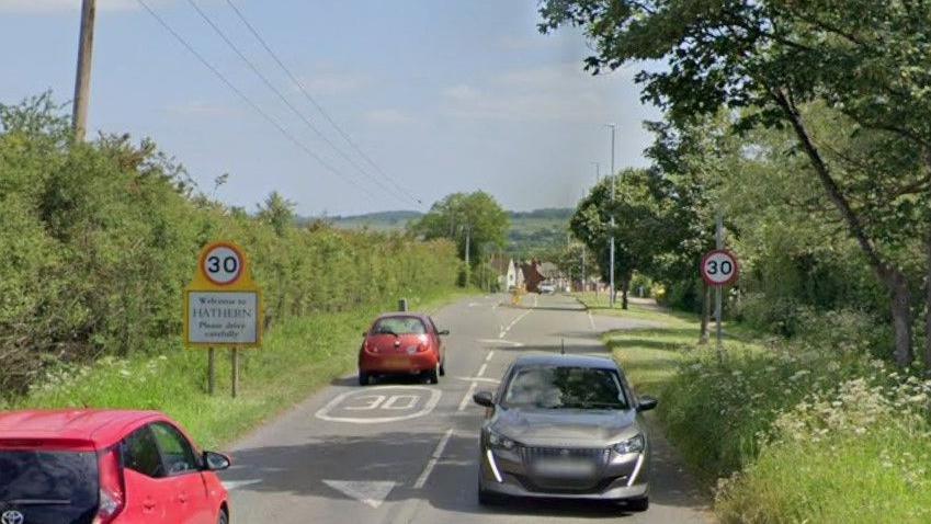 Shepshed Road in Hathern, Leicestershire