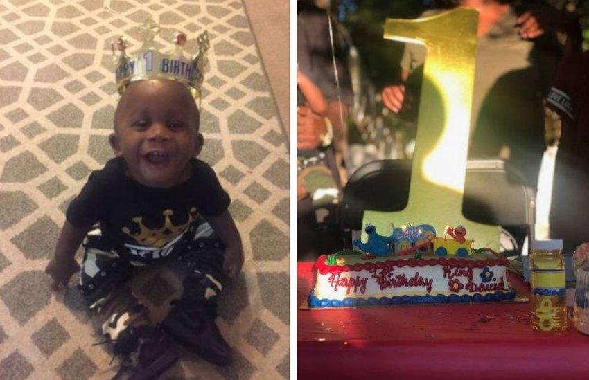 Kesha Campbell's son David and the cake "paid forward" by Vanessa Philips