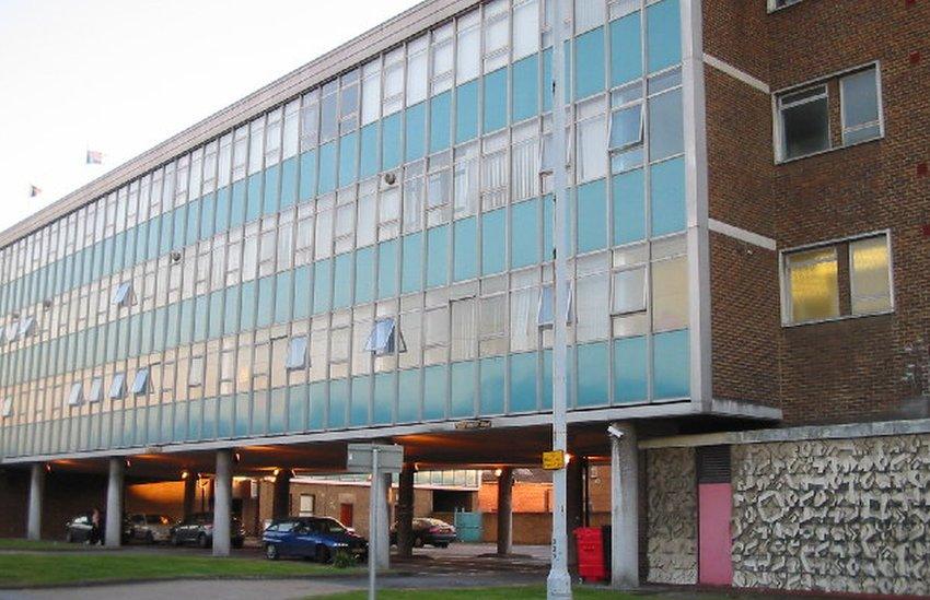 Building shown in open credits of the Office in Slough