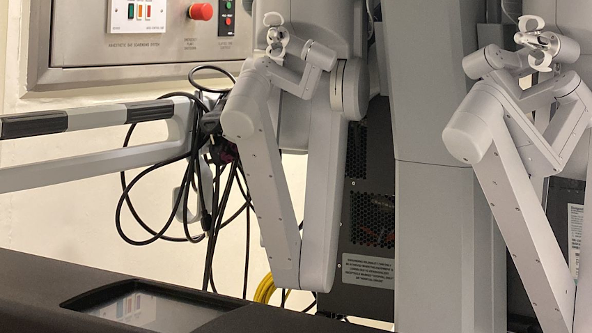 A robotic surgery equipment.