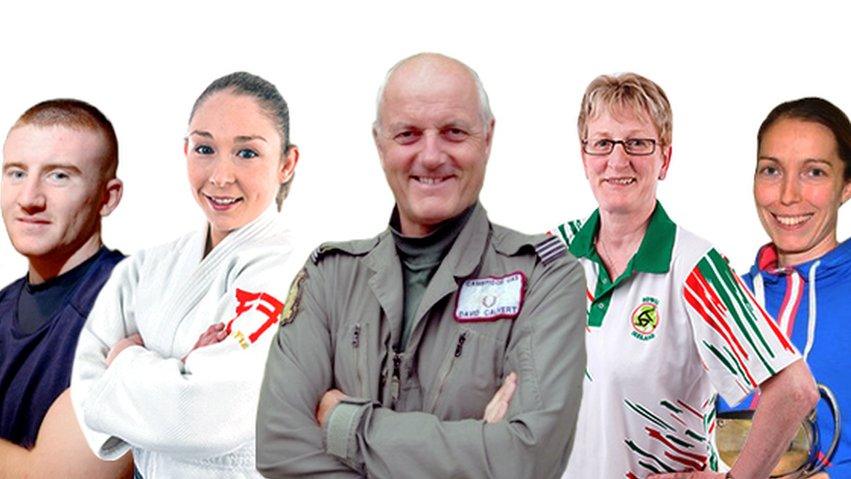 Paddy Barnes, Lisa Kearney, David Calvert, Barbara Cameron and Madeline Perry