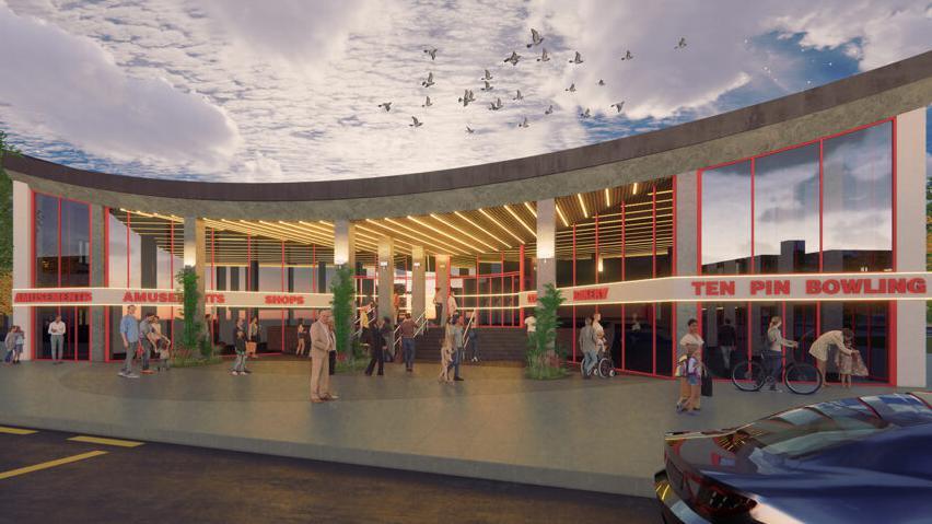 Artist's impression of pier entrance