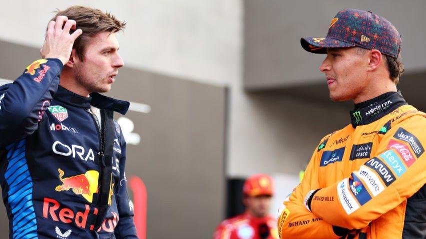 Max Verstappen and Lando Norris