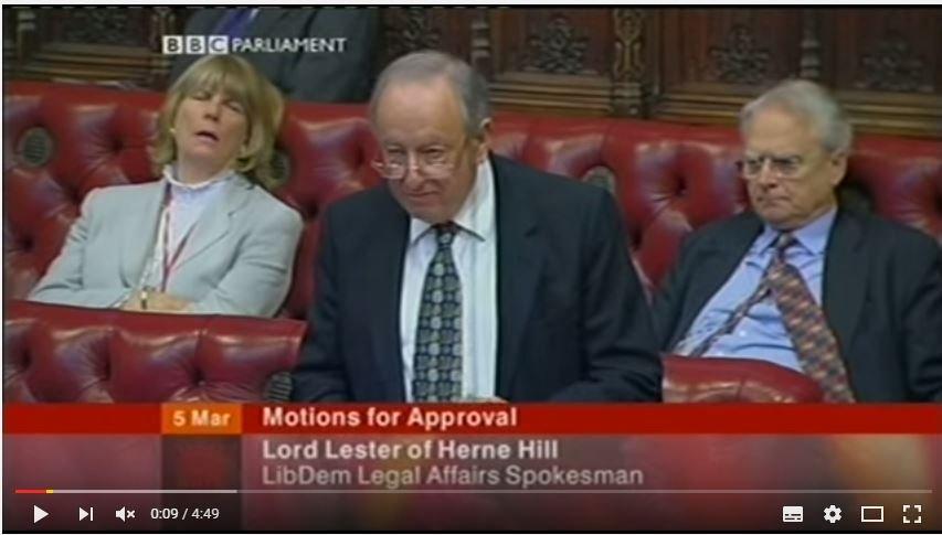 House of Lords napping