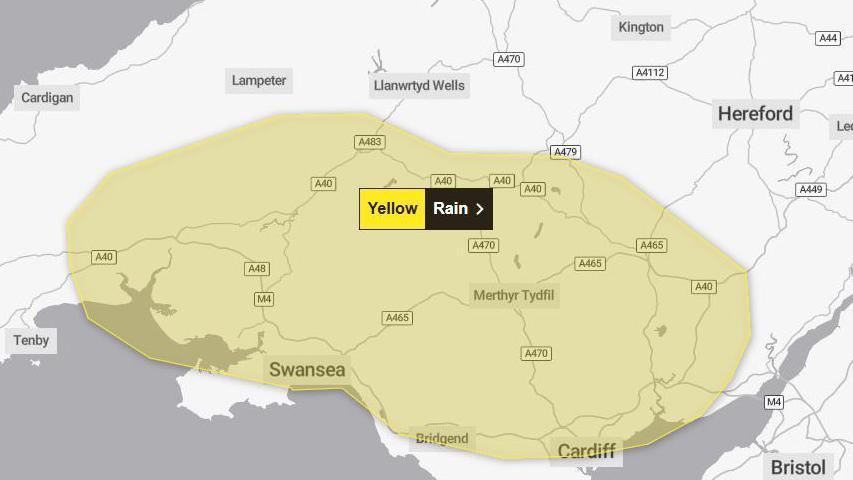 Map y Swyddfa Dywydd