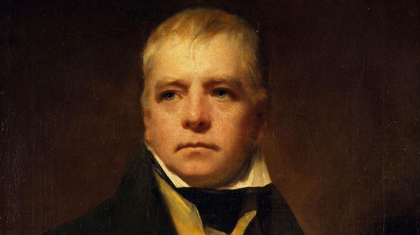 A portrait of Sir Walter Scott looking into the distance 