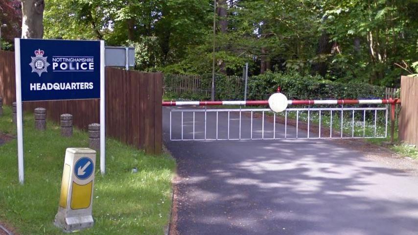 General view of police HQ entrance