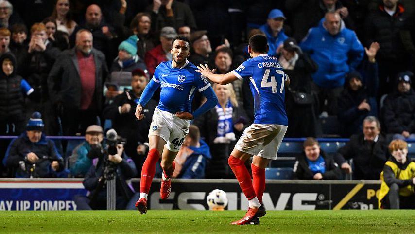 Jacob Brown celebrates
