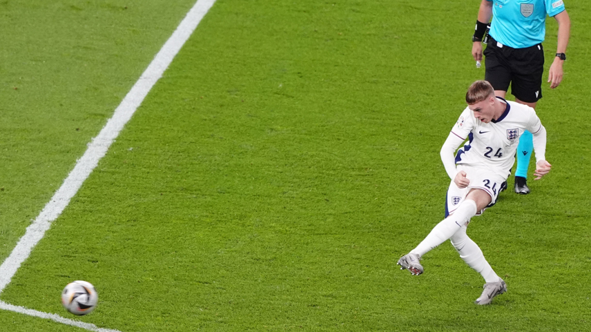 Cole Palmer scores against Spain