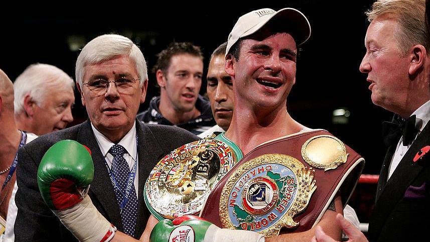 Joe Calzaghe and Frank Warren