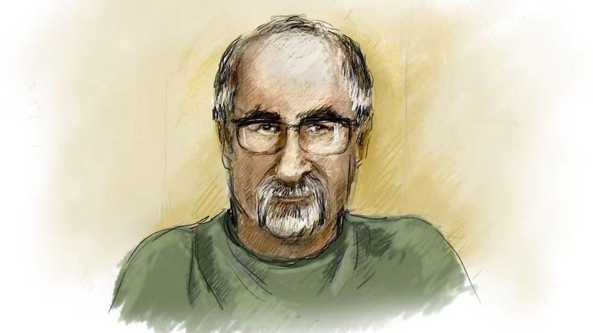 A court sketch of Elizabeth's father Jason Richard Struhs