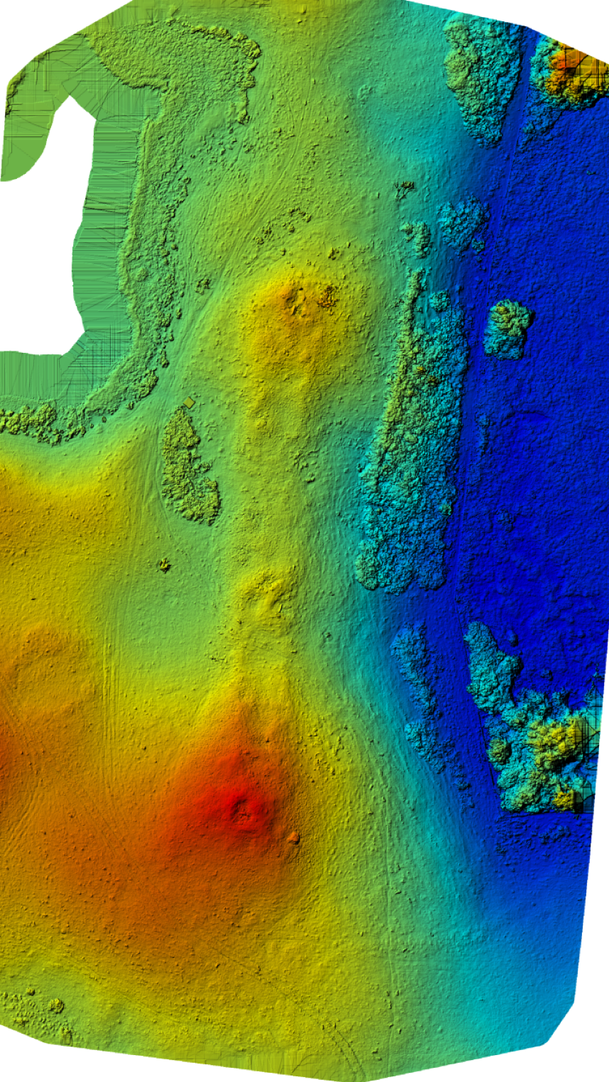 False colour image of Carn Glas