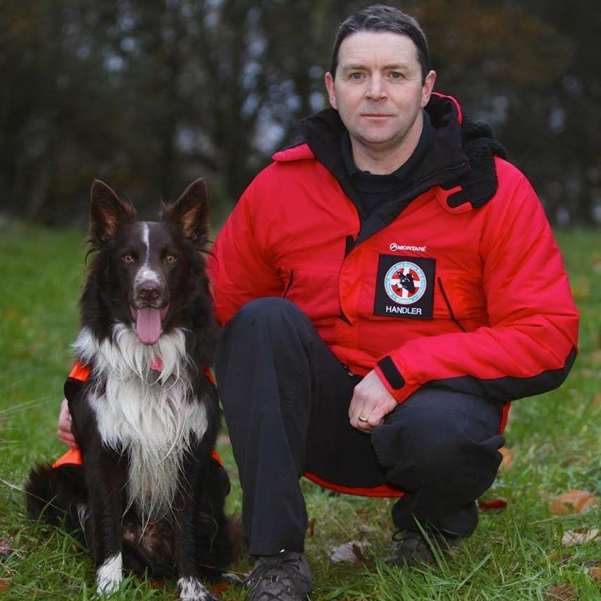 Red and his handler Dave Barley