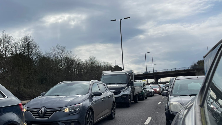 Cars on motorway