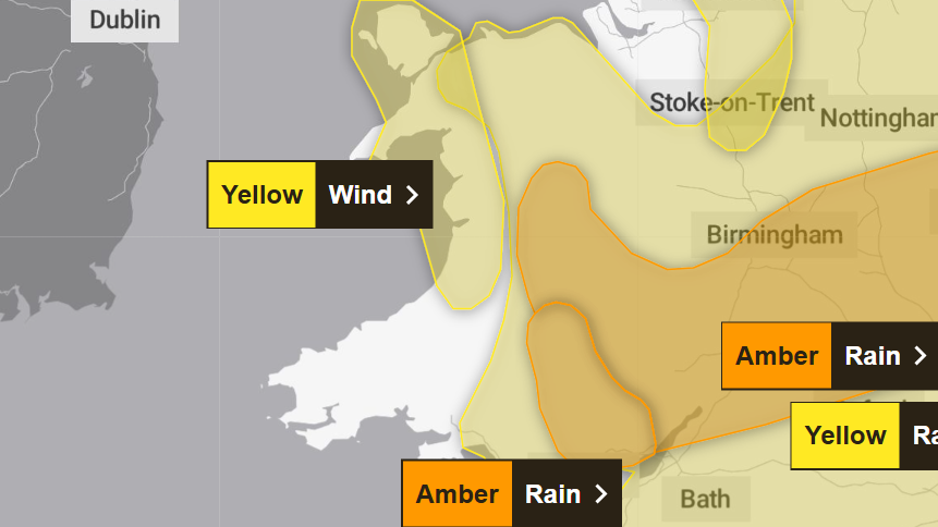 Llun yn dangos map o Gymru efo 3 gorchudd, 2 melyn ac un oren. Dim ond rhan o Abertawe, rhan o Sir Gar a rhan fwyfa o Sir Benfro sydd heb eu cynnwys.