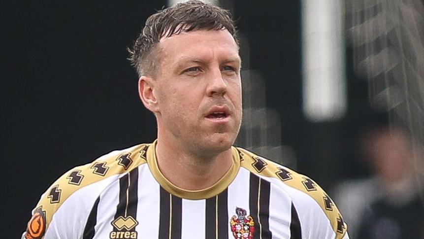 Carl Magnay playing for Spennymoor Town