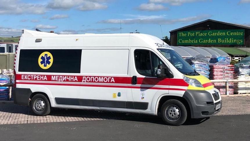 Photo of ambulance in Ukraine