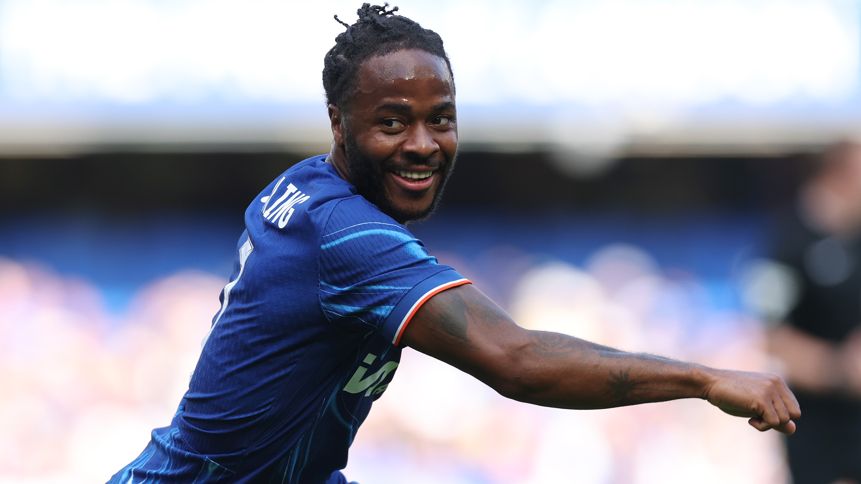 Chelsea's Raheem Sterling in action during the pre-season friendly match against Inter Milan