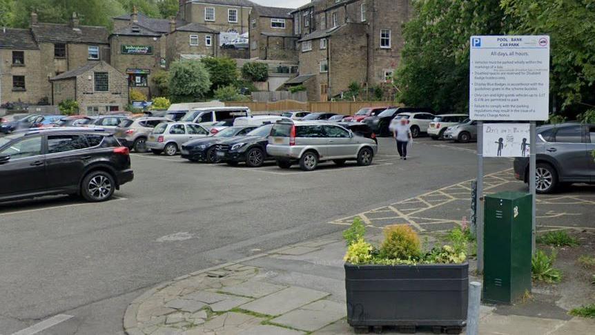 Pool Bank car park in Bollington, Cheshire